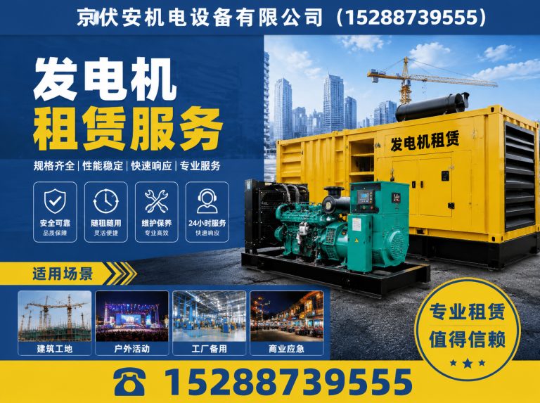 文山应急发电机出租展示图